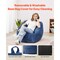 Blue Fabric Bean Bag Chair with Memory Foam, Anti-Slip & Portable